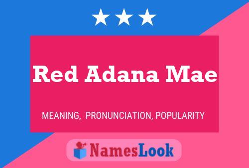 Pôster do nome Red Adana Mae