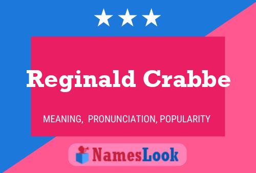 Pôster do nome Reginald Crabbe