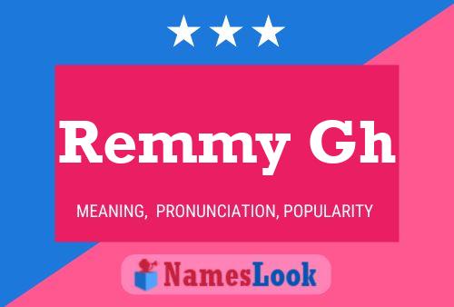 Pôster do nome Remmy Gh