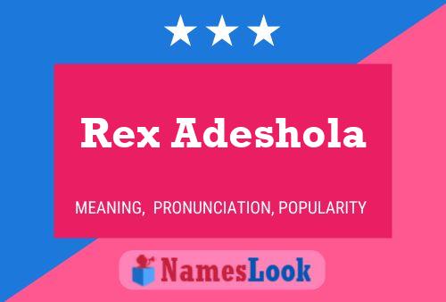 Pôster do nome Rex Adeshola