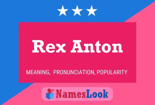 Pôster do nome Rex Anton