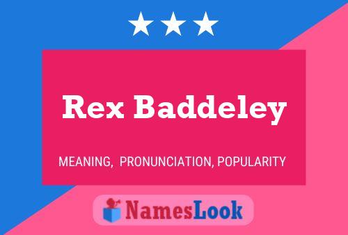 Pôster do nome Rex Baddeley