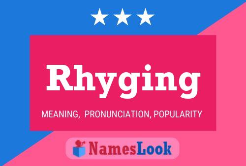 Pôster do nome Rhyging