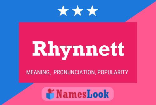 Pôster do nome Rhynnett