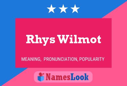 Pôster do nome Rhys Wilmot