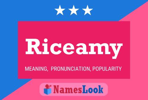 Pôster do nome Riceamy