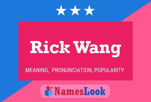 Pôster do nome Rick Wang