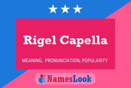 Pôster do nome Rigel Capella