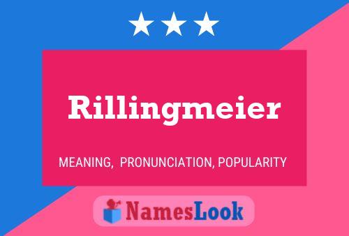 Pôster do nome Rillingmeier