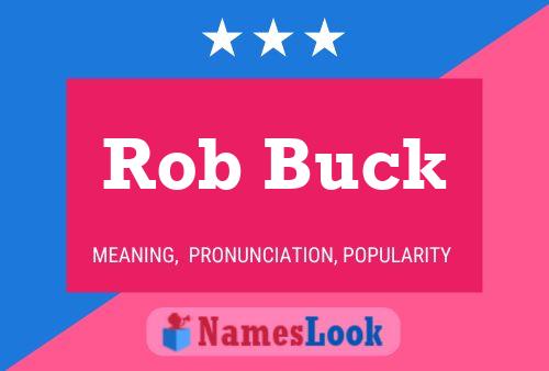 Pôster do nome Rob Buck