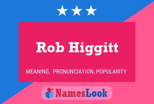 Pôster do nome Rob Higgitt