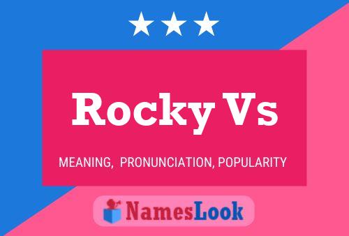 Pôster do nome Rocky Vs