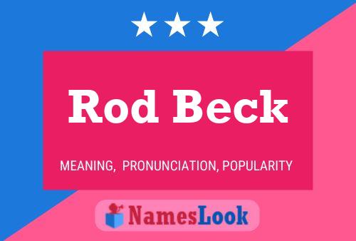 Pôster do nome Rod Beck