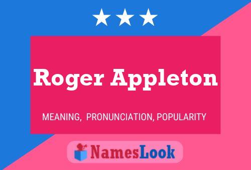 Pôster do nome Roger Appleton