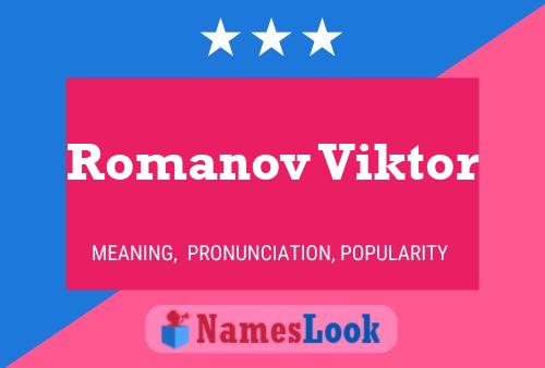 Pôster do nome Romanov Viktor