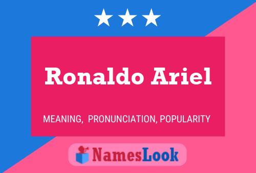 Pôster do nome Ronaldo Ariel