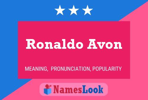 Pôster do nome Ronaldo Avon