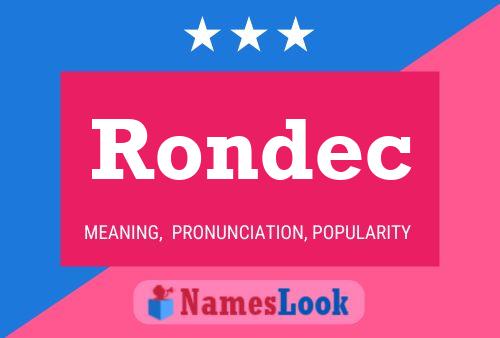 Pôster do nome Rondec