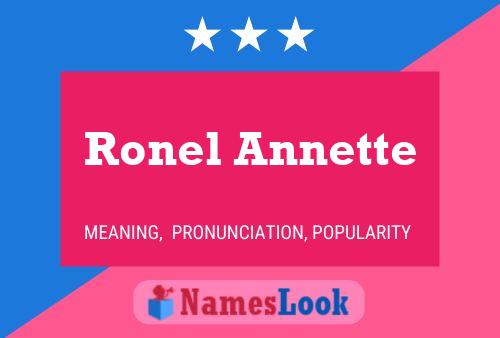 Pôster do nome Ronel Annette