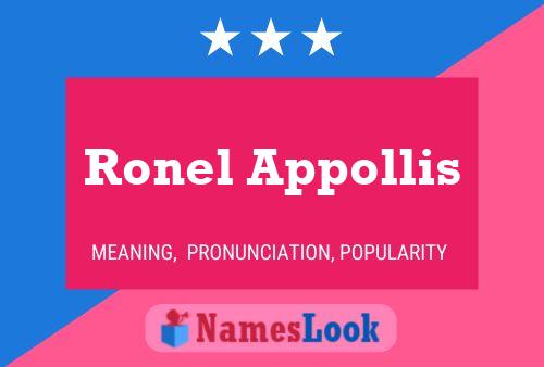 Pôster do nome Ronel Appollis