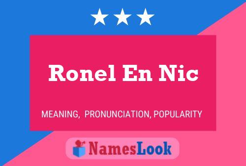 Pôster do nome Ronel En Nic