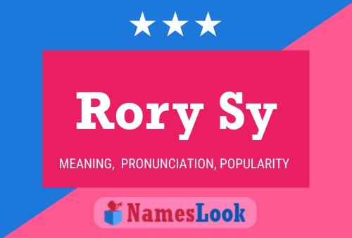 Pôster do nome Rory Sy