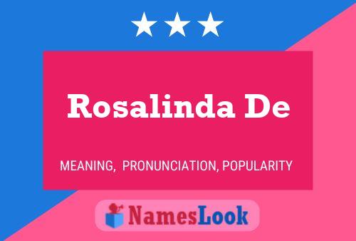 Pôster do nome Rosalinda De