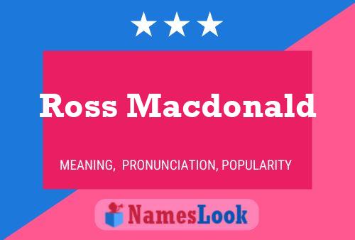 Pôster do nome Ross Macdonald