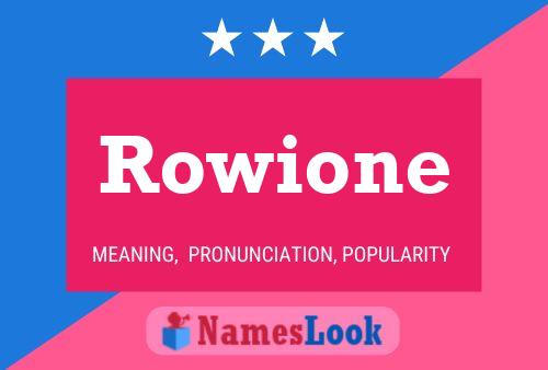 Pôster do nome Rowione