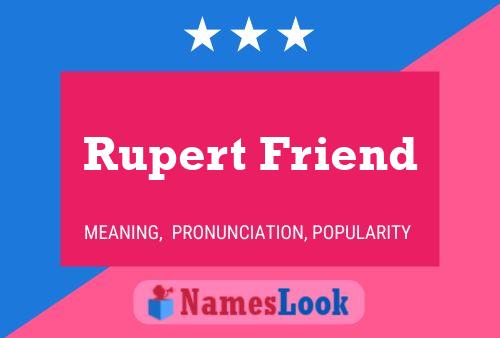 Pôster do nome Rupert Friend