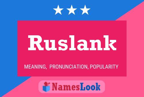 Pôster do nome Ruslank