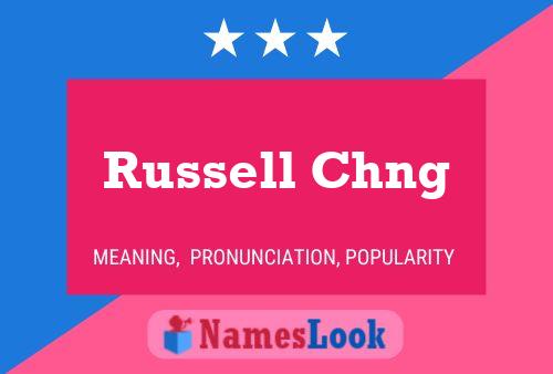 Pôster do nome Russell Chng