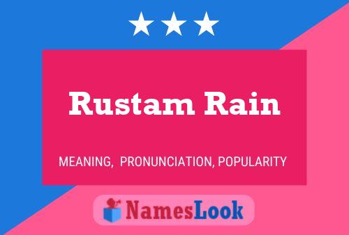 Pôster do nome Rustam Rain