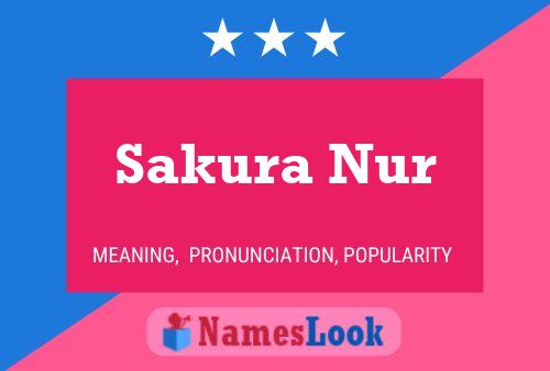 Pôster do nome Sakura Nur