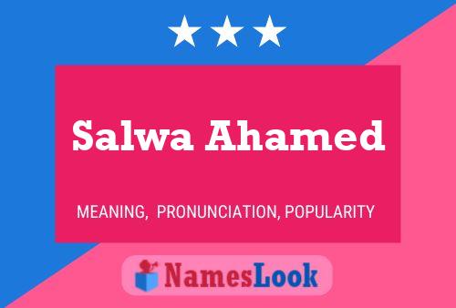 Pôster do nome Salwa Ahamed