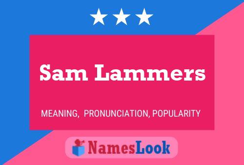 Pôster do nome Sam Lammers