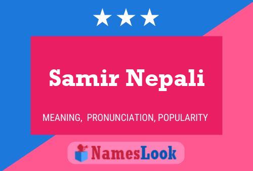 Pôster do nome Samir Nepali