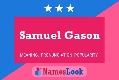 Pôster do nome Samuel Gason