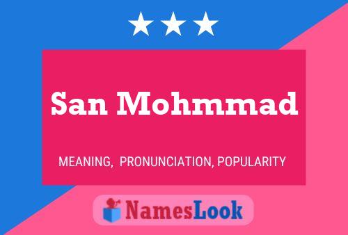 Pôster do nome San Mohmmad