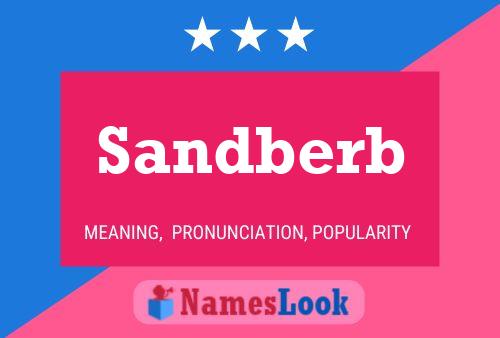 Pôster do nome Sandberb