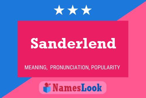 Pôster do nome Sanderlend