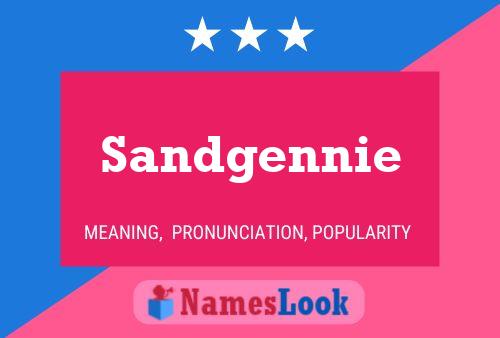 Pôster do nome Sandgennie