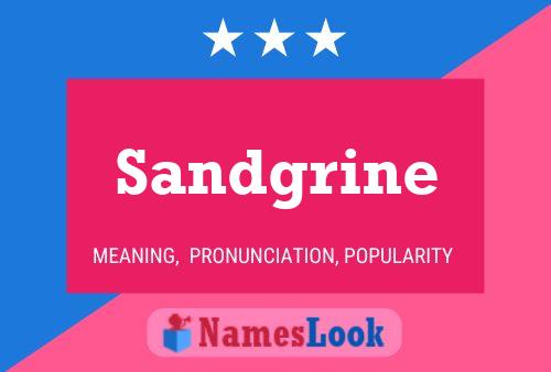 Pôster do nome Sandgrine