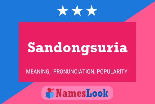 Pôster do nome Sandongsuria