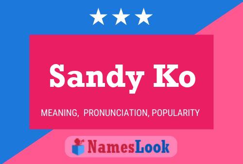 Pôster do nome Sandy Ko