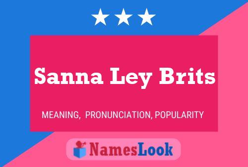 Pôster do nome Sanna Ley Brits