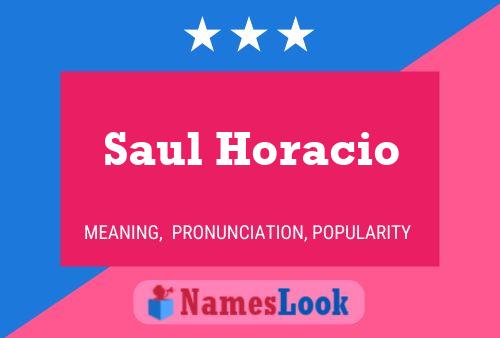 Pôster do nome Saul Horacio