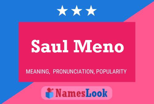 Pôster do nome Saul Meno