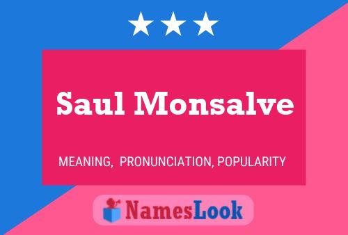 Pôster do nome Saul Monsalve