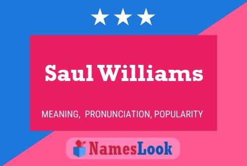 Pôster do nome Saul Williams